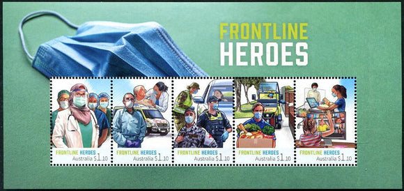 AUS2021-06M Australia COVID-19 Front Line Heroes Souvenir Sheet